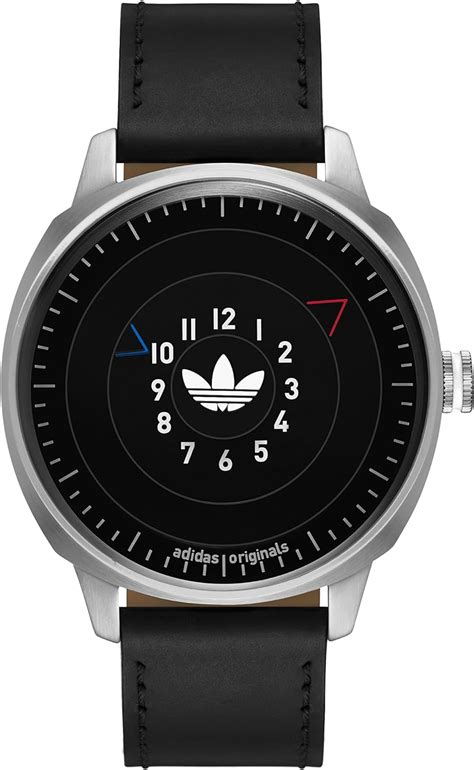 adidas Men's 'San Fransico' Quartz Stainless Steel and Leather 